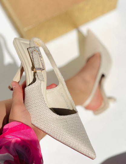 ZAPATILLA DE TACON CHRISANTEMUM